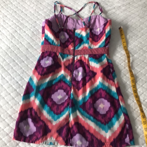 Adorable mini dress. Native pattern with spaghetti straps and front pockets! - Picture 6 of 13